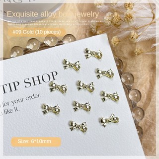Bộ 10 HạT ĐíNh Trang Trí MóNg HìNh Nơ 3D