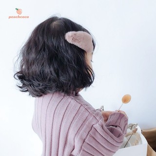 🍑coco🍑Kẹp tóc vải lông mềm trái tim