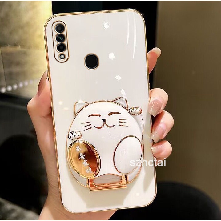 Ốp Lưng Điện Thoại oppo a31 2020 Ốp Lưng Điện Thoại Có Giá Đỡ Mèo May Mắn Gong Xi Fa Cai oppo a31 20