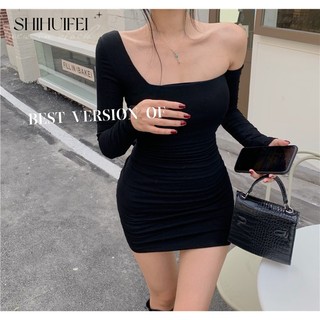 SHIHUIFEI Chic váy nữ Đầm Body Cho thời váy Đơn giản Popular thời trang Vintage WLQ24108XR 2Z240113