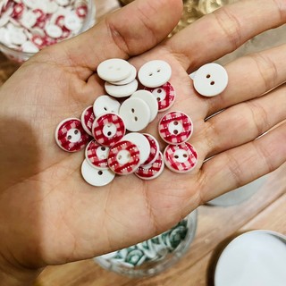 Set 10 chiếc cúc áo nhựa, cúc gỗ, cúc dừa làm đồ handmade