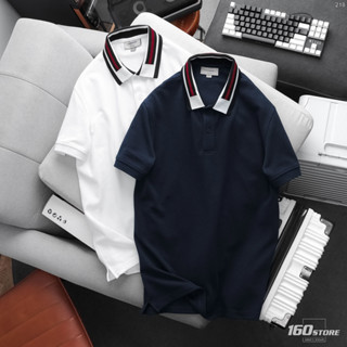 Áo Polo Nam ICONDENIM Elegant Stripe Collar PLID0218