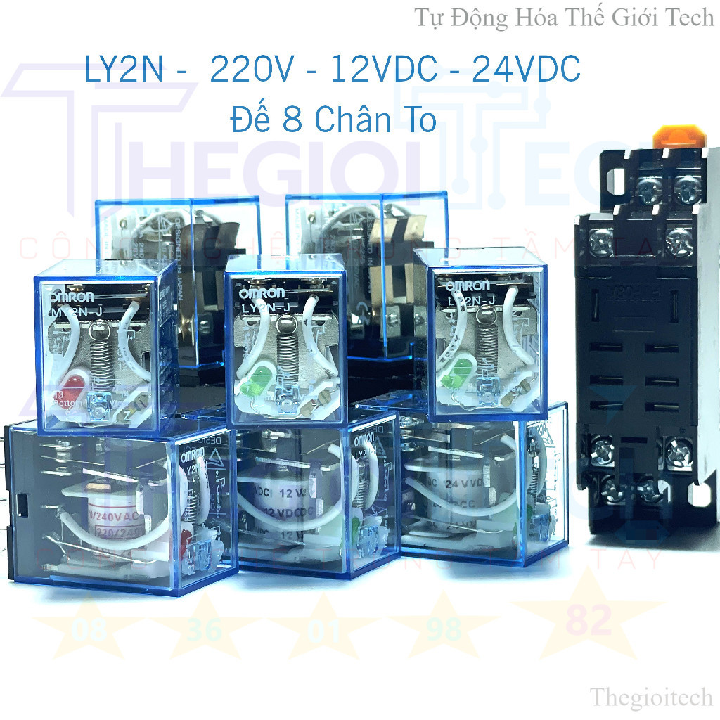Rơ Le Trung Gian 8 Chân 14 Chân Relay chân lớn, chân nhỏ MY4N MY2N LY2N LY4N HH54P HH52P HH64P HH62P