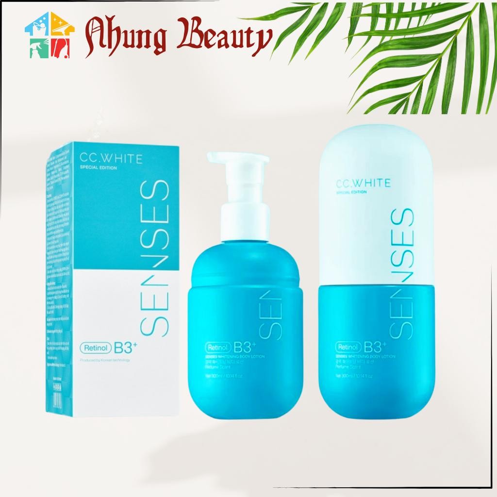 (COMBO 03 )Kem cấy trắng, dưỡng trắng da body  SENSES CC. WHITE, kem dưỡng ẩm đẹp da toàn thân