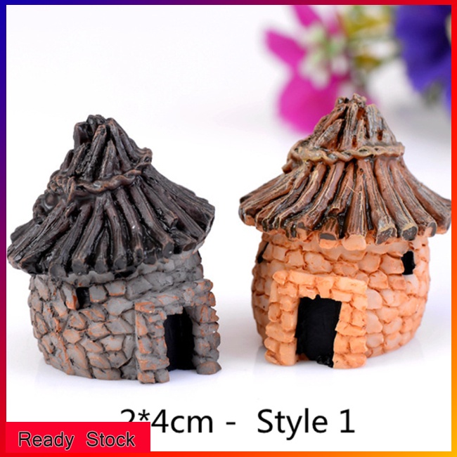 Lk Mô Hình Ngôi Nhà Nhỏ Phong Cách zakka Sáng Tạo Bằng Nhựa resin Thủ Công Trang Trí Tiểu Cảnh