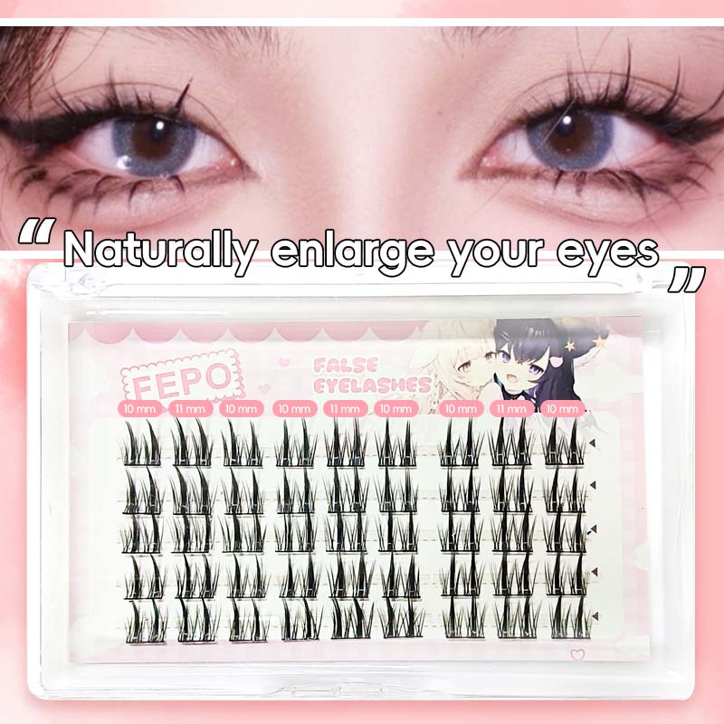 Hộp Lông Mi Giả 5 Hàng 3d Dày Tự Nhiên derf