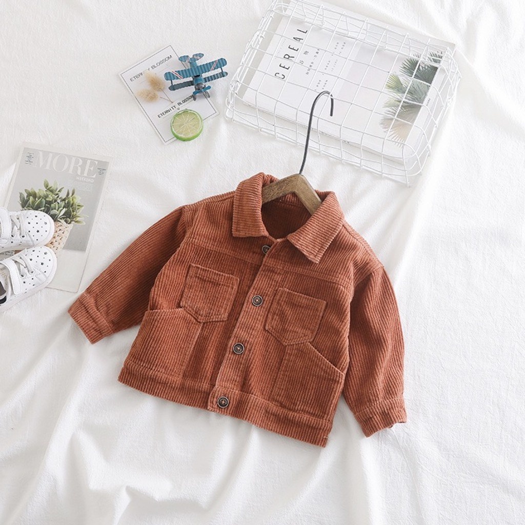 Áo Khoác Bé Trai Chất Nhung Tăm Cao Cấp, Áo Thu Đông Dài Tay Cho Bé Từ 10-27kg - baobaokids