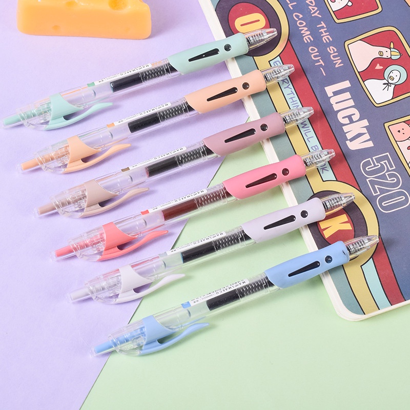 Bút Mực gel Ngòi 0.5mm Màu Sắc retro