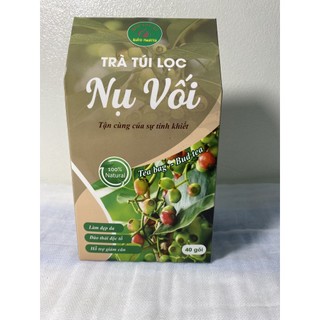 Hộp 40 gói trà túi lọc nụ vối Bảo Khang, trà nụ vối, giảm mỡ máu, tiểu đường, thanh nhiệt