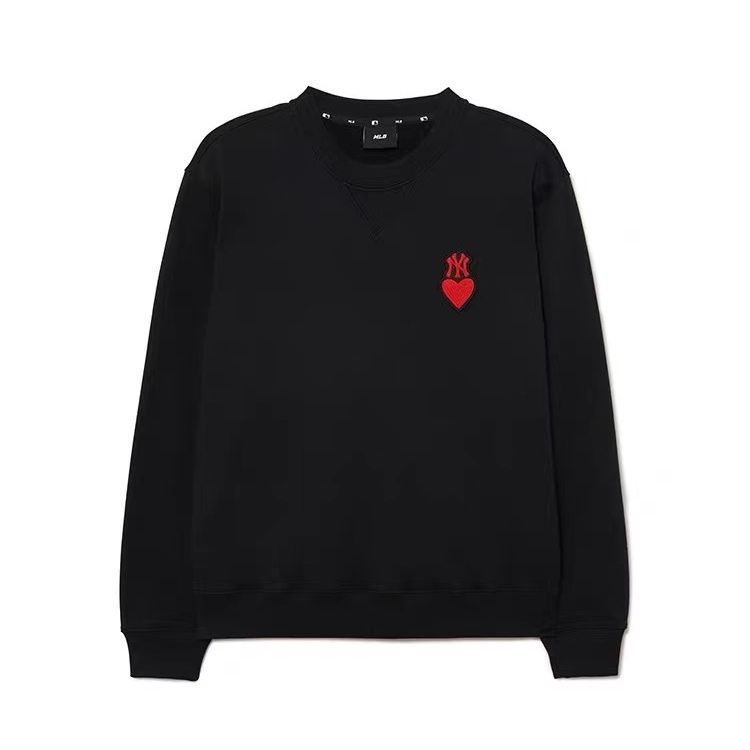 Áo Sweater Dáng Rộng Thêu Hình Trái Tim Phong Cách Hàn Quốc Thời Trang Mùa Thu 2023 Mlb