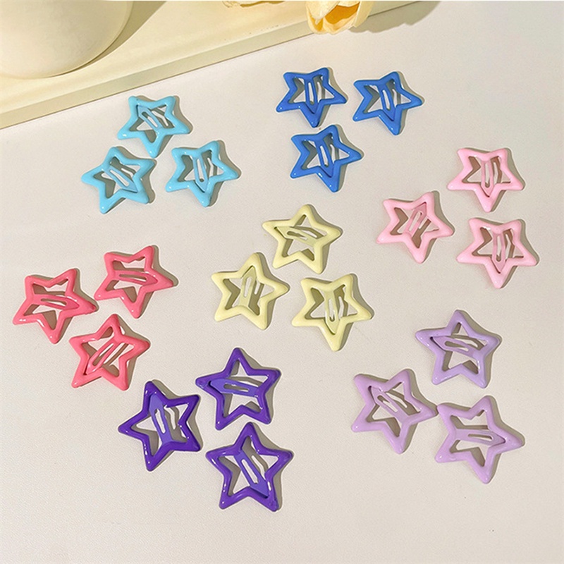 Set 20 Kẹp Tóc Hình Ngôi Sao Dạ Quang Dễ Thương Cho Nữ y2k