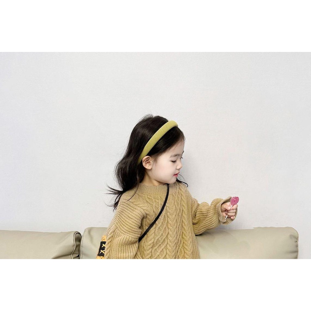 Bộ Áo Len Tay Dài + Quần Dài Phong Cách Hàn Quốc Thời Trang Thu Đông Cho Bé Gái