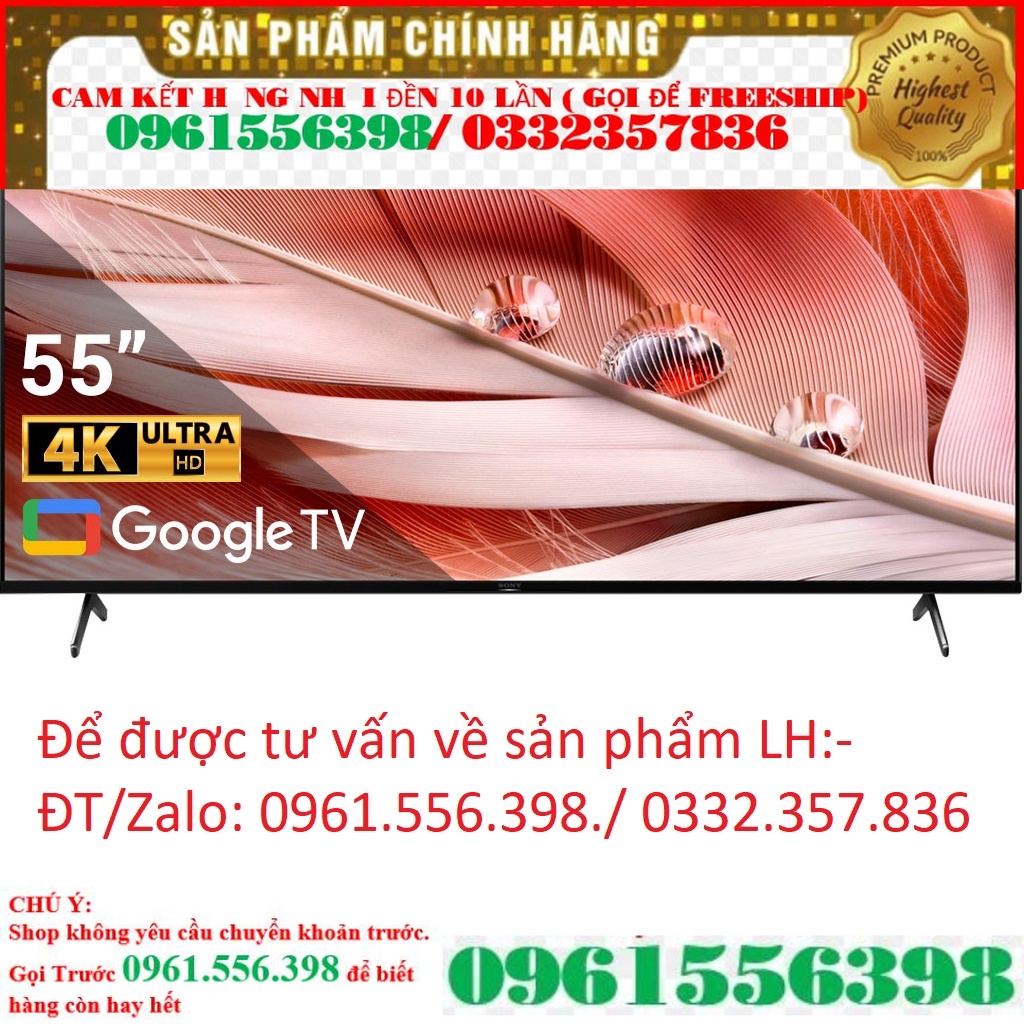  Smart Tivi Sony 55 Inch 4K UHD KD-55X80AJ &lt; Chính hãng BH:24 tháng tại nhà toàn quốc&gt;