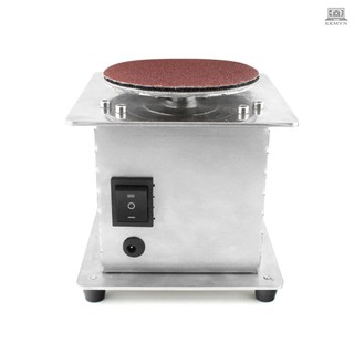 Mini Bench Disc Sander Electric Edge Sharpener 7 Variable Speed 20 Sanding Discs Self-adhesive DIY Benchtop Sanding Polishing Grinding Machine for Wood Plastic Metal