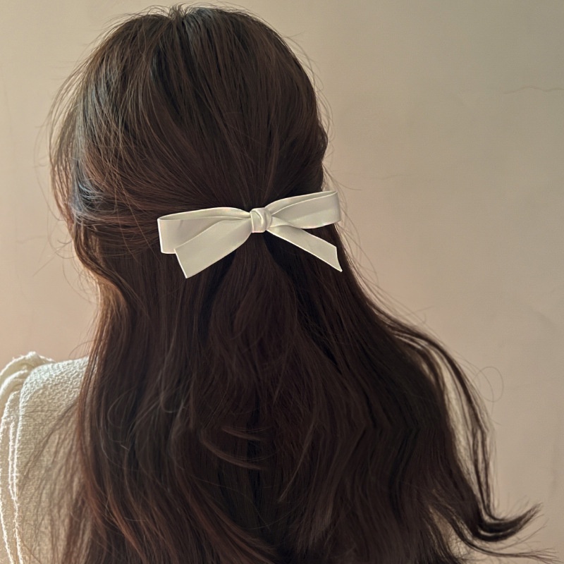 Set 2 Kẹp Tóc Nơ Ruy Băng Dễ Thương Thời Trang Hàn Quốc Cho Nữ