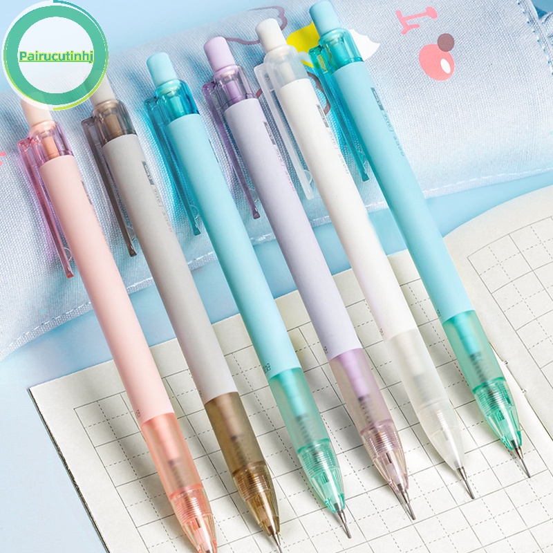 Parucutin Bút Chì Bấm Tự Động Màu Trơn Dễ Thương Cho Học Sinh / Văn Phòng