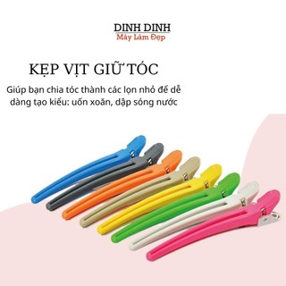 Kẹp mỏ vịt, kẹp vịt chia tóc, cố định tóc khi uốn, duỗi tóc