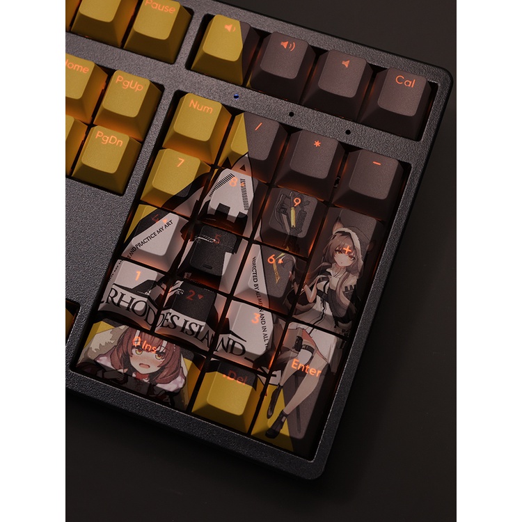 Honeycaps cherry profile arknights anime Nhuộm Bàn Phím Cơ Học Keycap