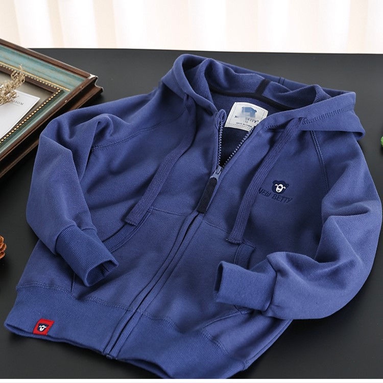Áo Khoác hoodie Thể Thao Có Khóa Kéo Thời Trang Xuân Thu Cho Bé Trai