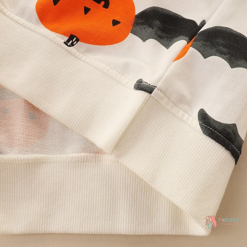 Áo sweater Tay Dài Hoạ Tiết halloween Cho Bé