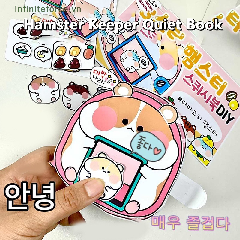 Đồ Chơi sticker Hình Chuột hamster Thủ Công Dễ Thương Vui Nhộn Dùng Làm Quà Tặng Cho Bé Gái