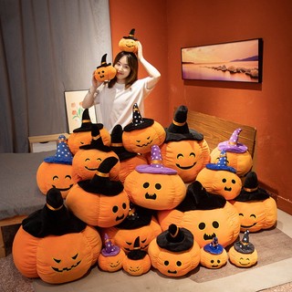 Quả Bí Ngô Nhồi Bông Trang Trí halloween Sáng Tạo