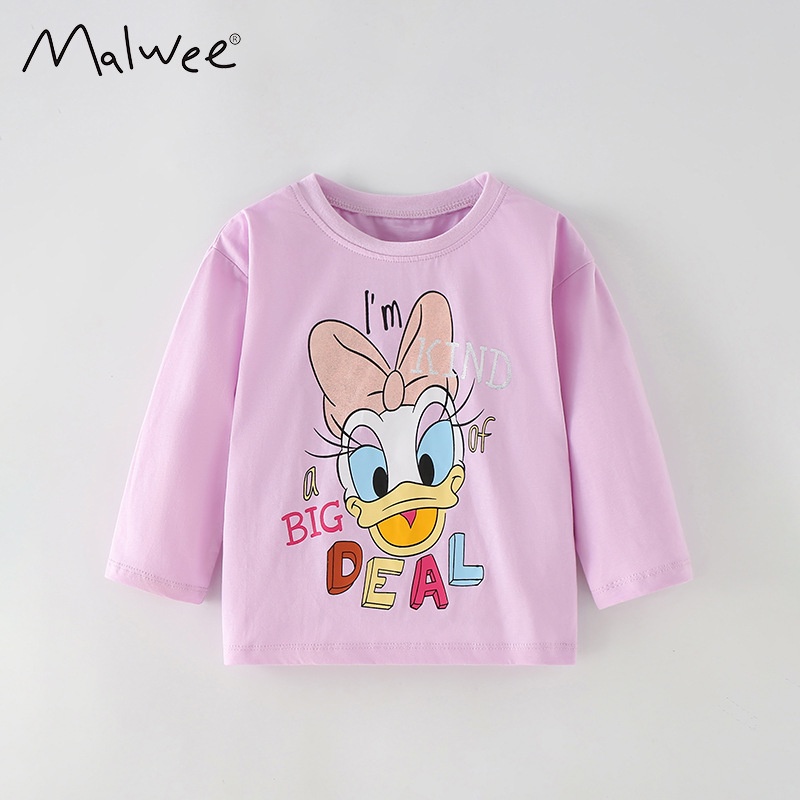 Áo Thun Tay Dài In Hình Kỳ Lân Dễ Thương Thời Trang Mùa Hè Cho Bé Gái mi