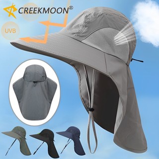 Mũ panama Che Nắng Mùa Hè Thoáng Khí Chống Tia uv Có Tấm Che Cổ Cho Nam