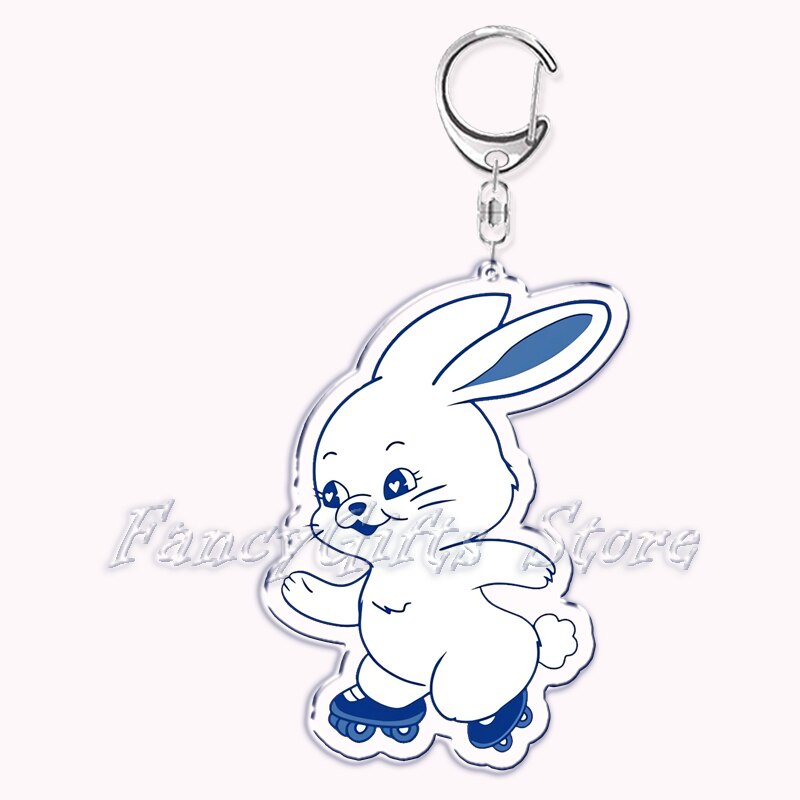 Móc khoá Popular New Kpop Band Cute Rabbit Jeans Acrylic hình thỏ đáng yêu phụ kiện trang trí dễ thương