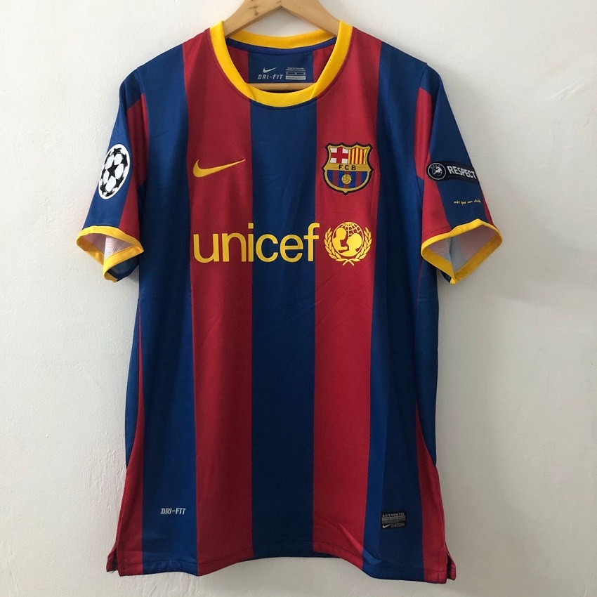 Áo Thun Đá Banh Đội Tuyển barcelona Mùa Giải 10 11