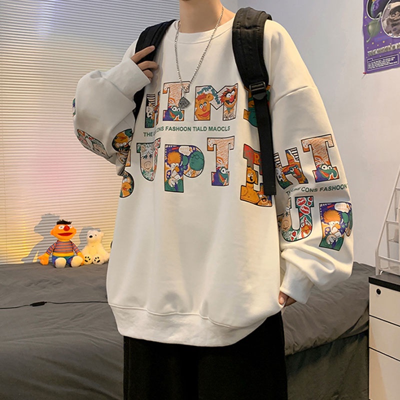 Asrv Áo Sweater In Chữ Phong Cách ins Thời Trang Xuân Thu Cao Cấp Cho Nam