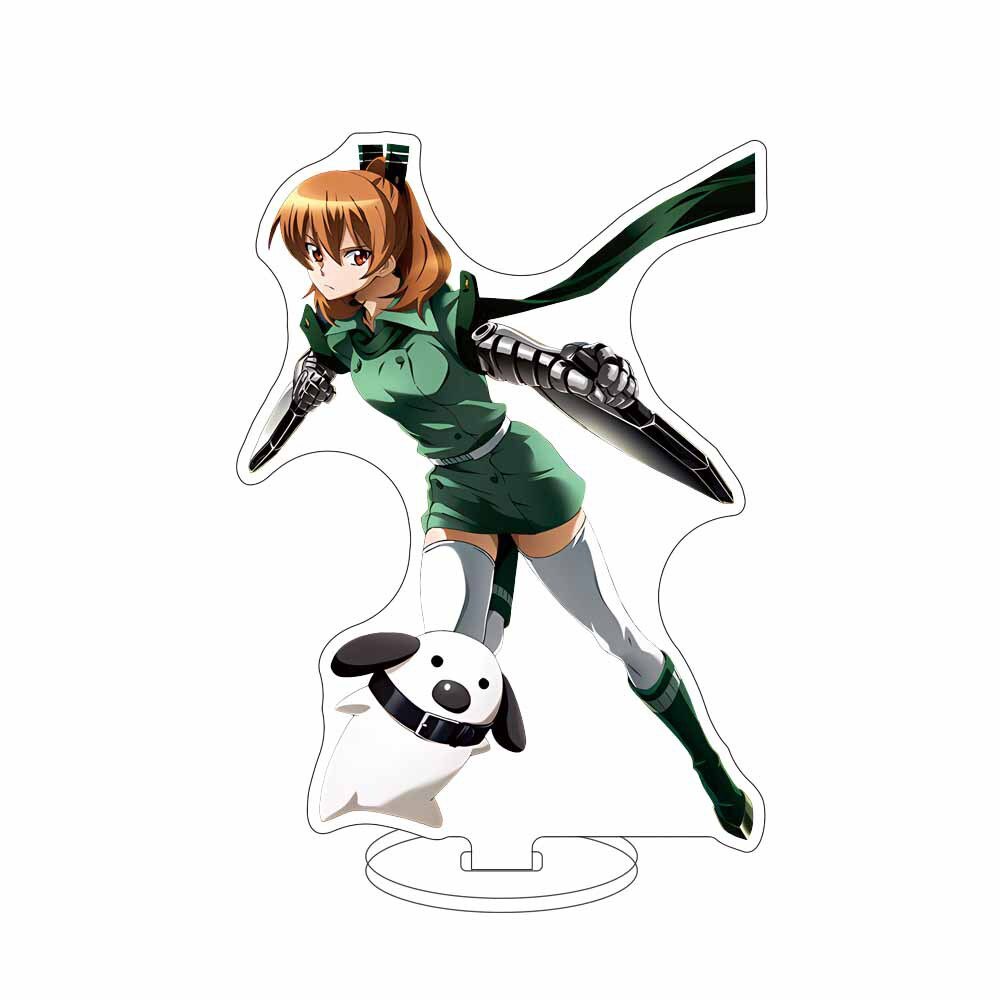 Mô hình Standee Akame Ga Kill Acrylic Stand Tatsumi Mine Leone Anime decor góc học tập để bàn làm việc 15cm