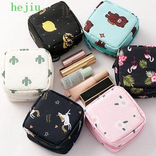 Túi Đựng Tiền Xu / Khăn Ăn Có Khóa Kéo In Hình Chim Hồng Hạc / Gấu Kiểu Hàn Quốc Dễ Thương