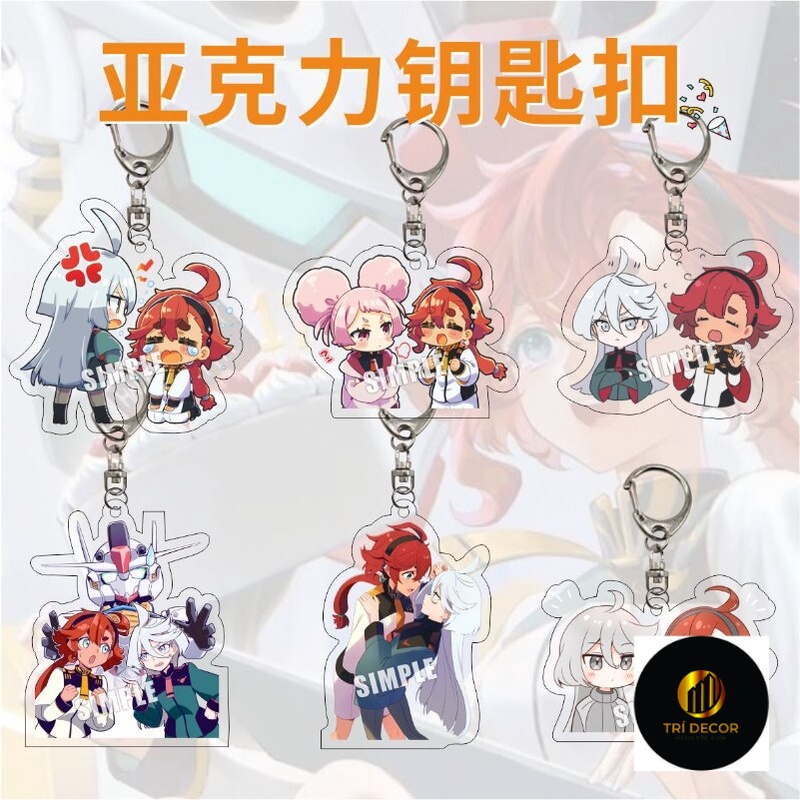 Móc khoá The Witch From Mercury Anime Keychain Women Suletta Mercury Miorine Rembran Chuatury Panlunch mica