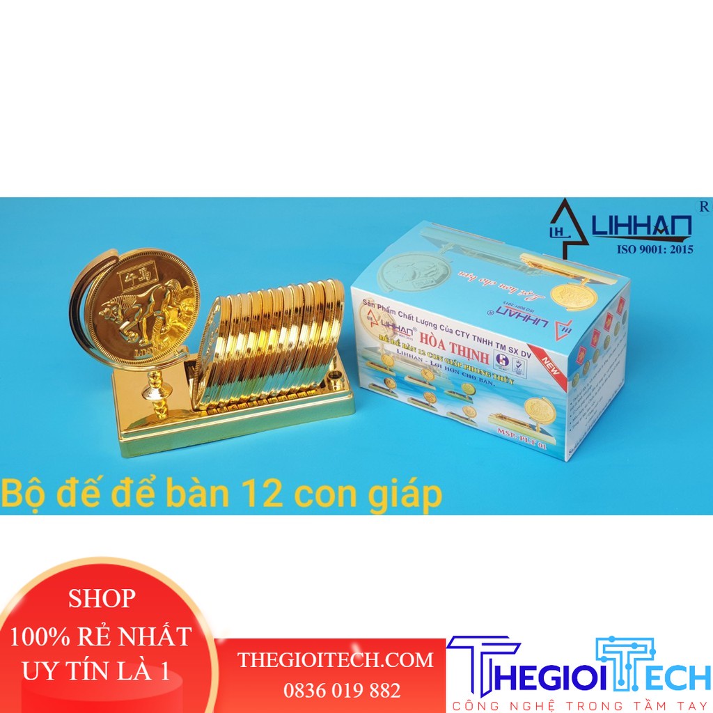 Đế để bàn 12 con giáp, phong thủy, tài lộc của Lihhan - Đế để bàn & đồng xu