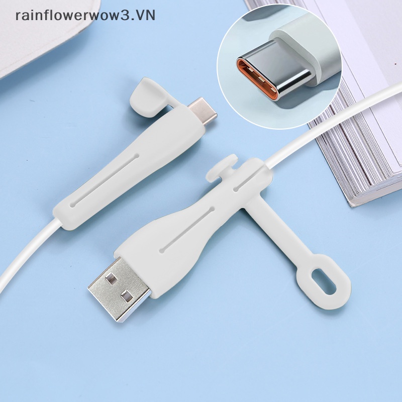 Vỏ Bảo Vệ Dây Cáp Sạc Dữ Liệu Bằng Silicon Chống Bụi