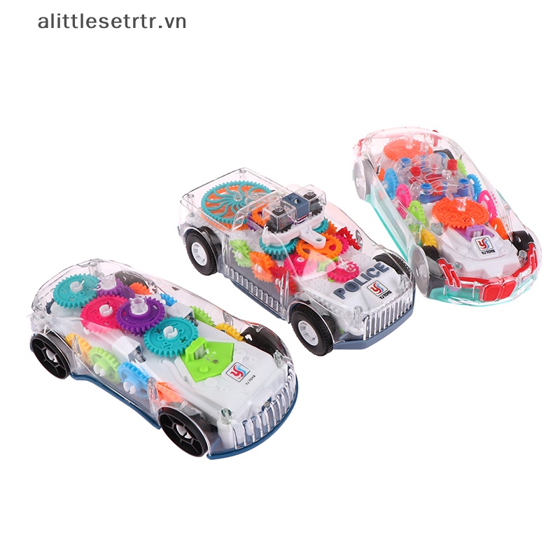 Alittlesetrtr Đồ Chơi Xe Cảnh Sát / Cảnh Sát Trong Suốt Có Đèn Phát Sáng vn
