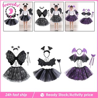 Bộ Băng Đô Và Chân Váy tutu Hóa Trang halloween
