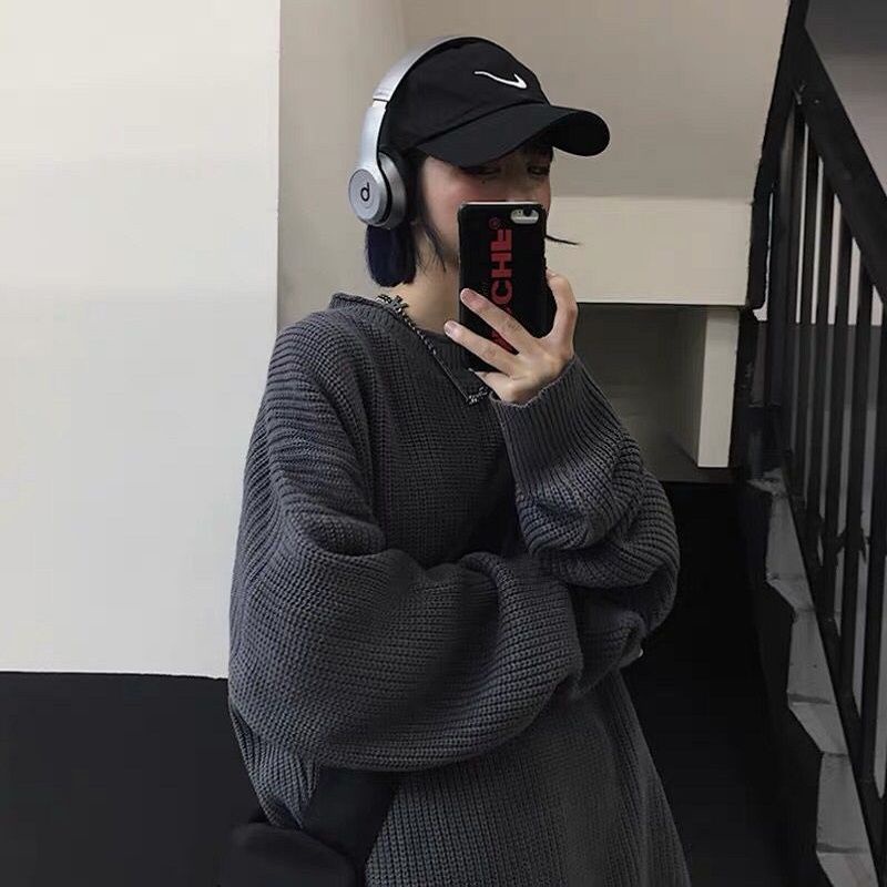 Áo sweater Tay Dài Dáng Rộng Phong Cách Hàn Quốc Thời Trang Thu Đông Mới Cho Cặp Đôi