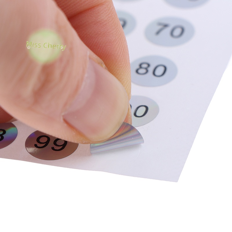 Nhãn Dán Số 1-200 laser Chống Thấm Nước Dành Cho Móng Tay
