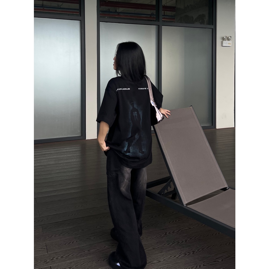 Áo thun Continuous - CTNS - KANYE WEST/ Black