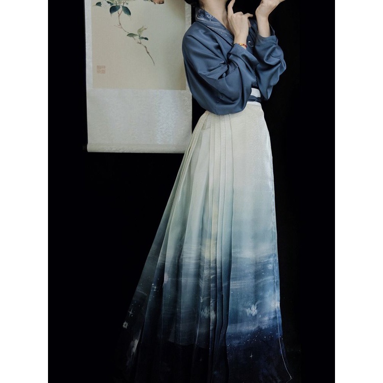 Váy Ngựa Truyền Thống Trung Hoa Cách Tân Hàng Ngày Phong Cách Mới 2023#23916