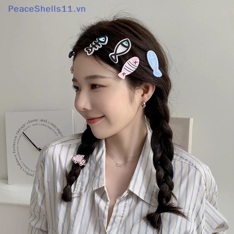 Kẹp Tóc Hình Xương Cá Nhỏ Dễ Thương Phong Cách Nhật Bản Cho Nữ