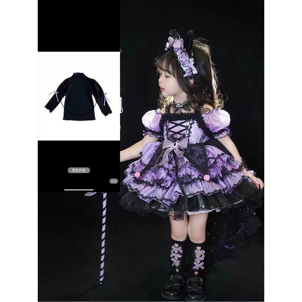 Đầm Công Chúa Phong Cách Thời Trang lolita Dễ Thương Xinh Xắn Dành Cho Bé Gái