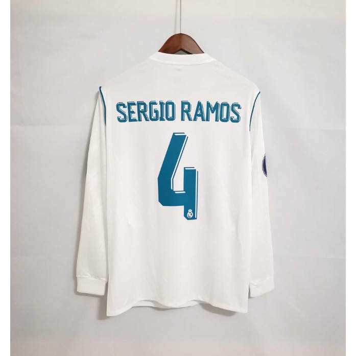 Bộ Quần Áo Bóng Đá Dài Tay real madrid Mùa Giải 2017-17 - 18