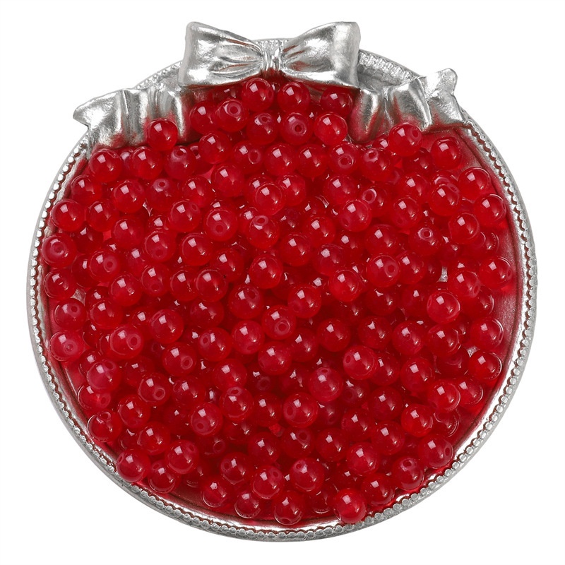 Chuỗi Hạt Ngọc Bích Tròn Màu Sắc 6mm / 8mm Dùng Làm Trang Sức Thủ Công