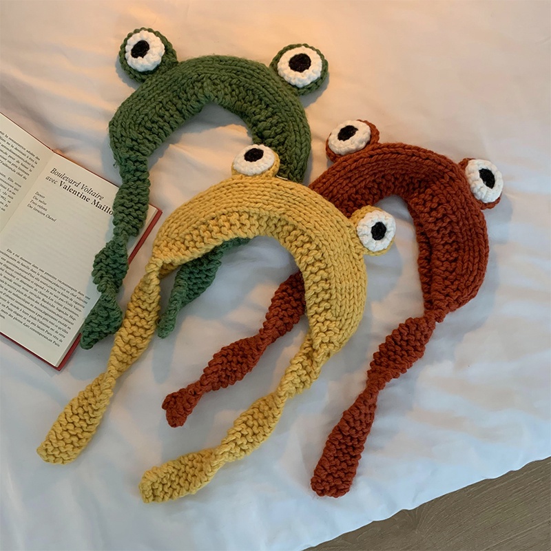 Mũ Len Họa Tiết Hoạt Hình Ngộ Nghĩnh Thời Trang Thu Đông Hàn Quốc