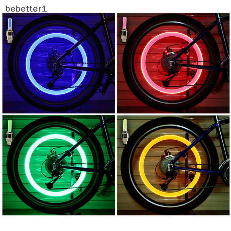 Nắp Van Xe Đạp / Xe Hơi bebetter1 neon Đèn Led Chất Lượng Cao
