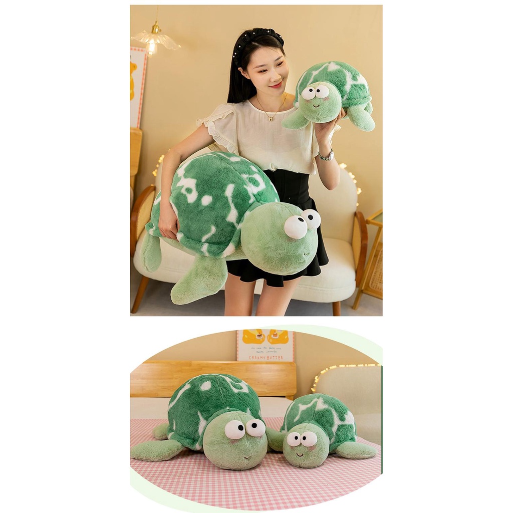 Dễ Thương Rùa Biển Nhồi Bông Mắt To Nhuộm Màu Đáng Yêu Cho Bé
