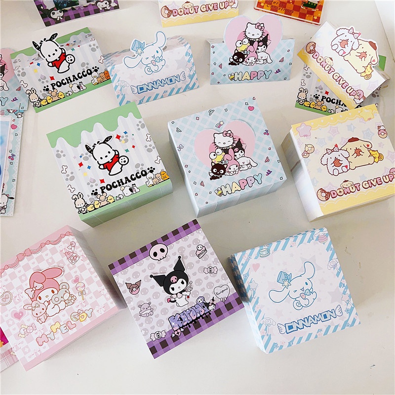 ⚡VẬN CHUYỂN NHANH⚡⚡ Anime Sanrio Hoạt Hình Dễ Thương Đầu Người Ngoài Hành Tinh Kuromi Out Vật Liệu đóng Gói Vật Liệu đóng Gói Quà Tặng Giấy Trang Trí